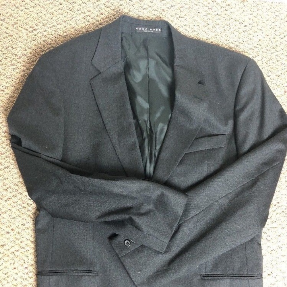 Hugo Boss Suit 40r Super 100s 33X29